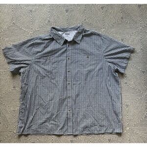 King Size‎ Short Sleeve Button Shirt - White/Black/Gray/Green - 5XL Big